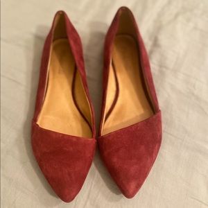 Madewell Burgundy Flats Sz 9